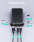 AUKEY Sprint X 20000mAh 30W PD 3-Port USB-C Power Bank with PPS – PB-Y42