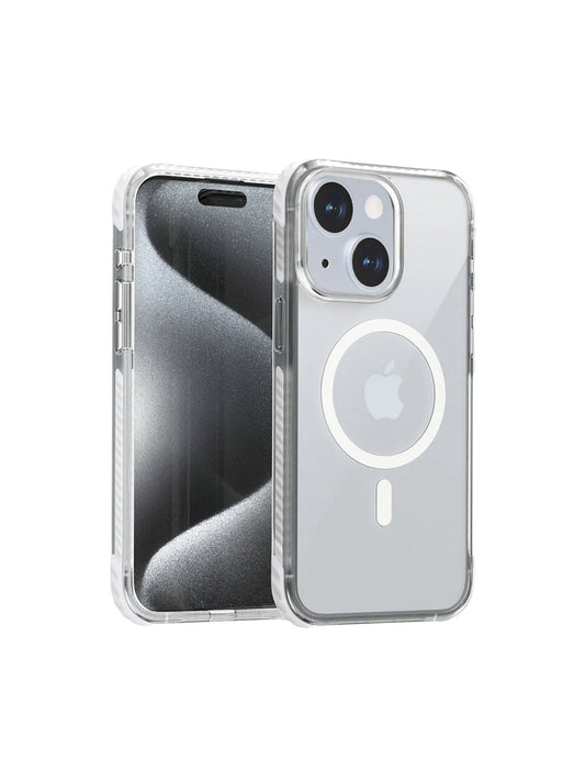 Aukey Urban Guard Magnetic Hard-Shell iPhone 15 Phone case - Transparent (TM11A)