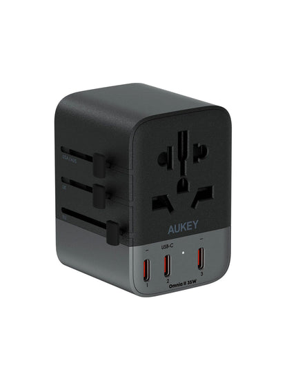 Aukey Travel Mate 35W GaN Universal Adapter with USB ports (PA-TA07A)