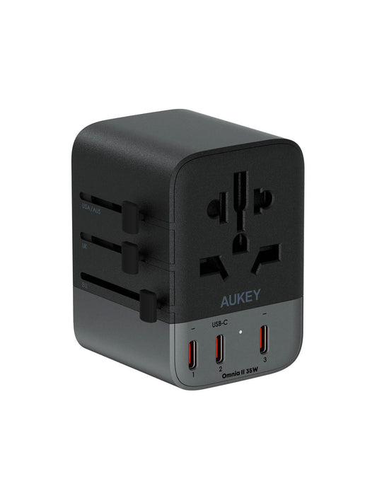 Aukey Travel Mate 35W GaN Universal Adapter with USB ports (PA-TA07A)