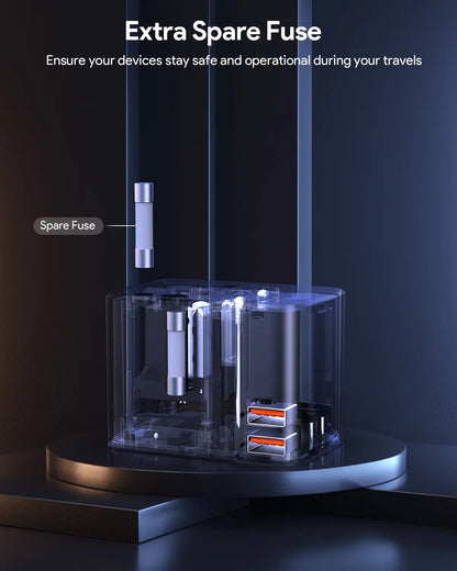 Aukey Travel Mate 35W GaN Universal Adapter with USB ports (PA-TA07A)