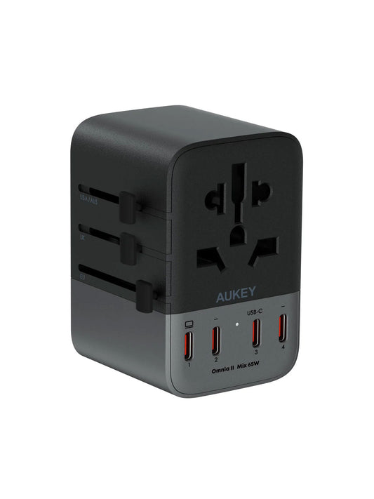 Aukey Travel Mate 65W GaN Universal Adapter with USB ports (PA-TA08A)