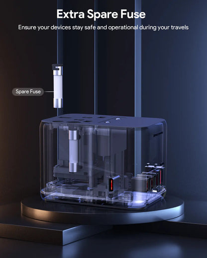 Aukey Travel Mate 65W GaN Universal Adapter with USB ports (PA-TA08A)