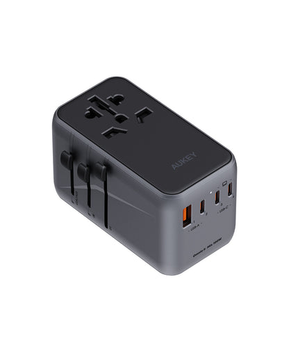 Aukey Travel Mate 100W GaN Universal Adapter with USB ports (PA-TA09A)