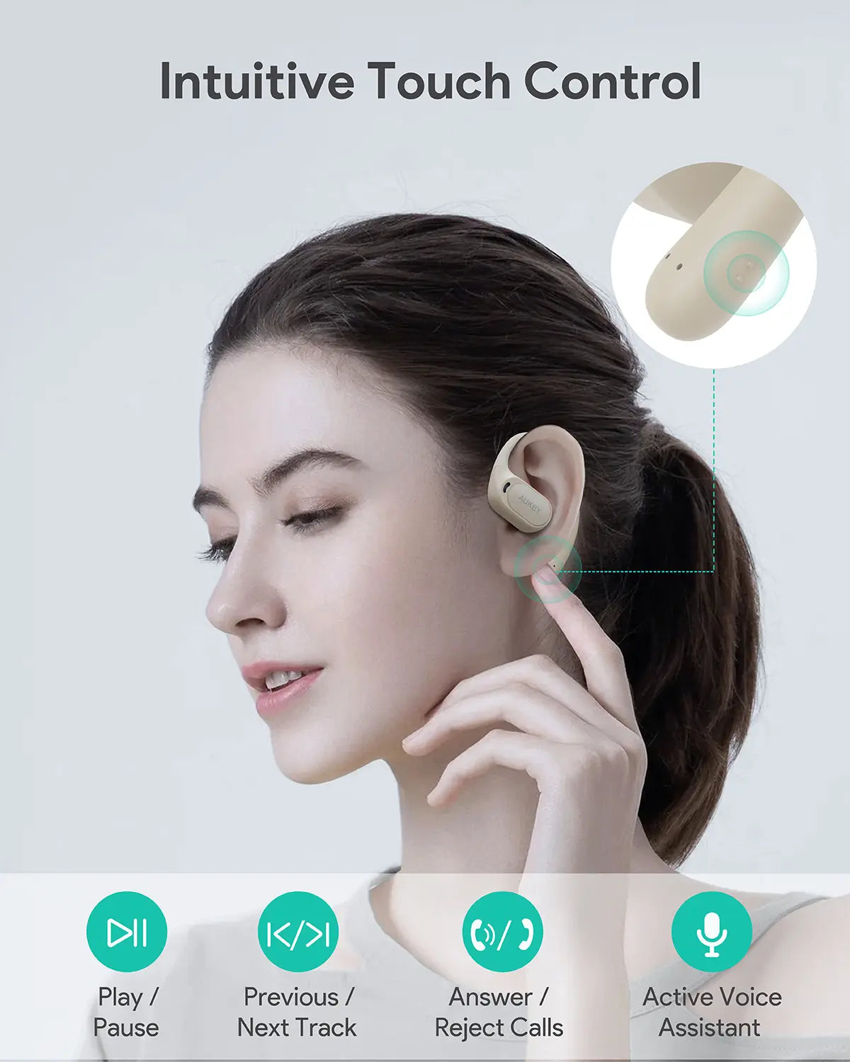 Aukey Open-Ear True Wireless Earbuds BEYOND SPORTS (EP-S1)