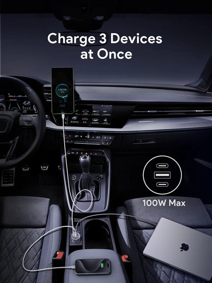 Aukey Pathfinder Mix 3 66W Fast Charging Car Charger (CC-P1)