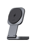 AUKEY MagFusion L Qi2 15W 2-in-1 Foldable Magnetic Wireless Charger for iPhone, AirPods, Samsung & Galaxy Buds – LC-MC211