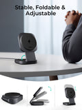 AUKEY MagFusion L Qi2 15W 2-in-1 Foldable Magnetic Wireless Charger for iPhone, AirPods, Samsung & Galaxy Buds – LC-MC211