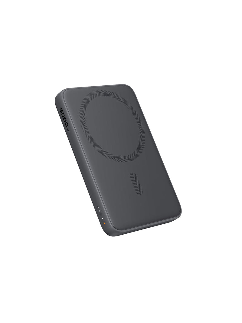 AUKEY MagFusion Slim 5000mAh CCC Certified Magnetic Wireless Power Bank with 20W USB-C & 15W Wireless Charging – PB-MS03