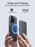 AUKEY MagFusion Slim 5000mAh CCC Certified Magnetic Wireless Power Bank with 20W USB-C & 15W Wireless Charging – PB-MS03