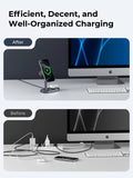 AUKEY MagFusion 2X Qi2.2 25W 2-in-1 Dual Magnetic Wireless Charging Station for iPhone, Samsung & Google Pixel – LC-MC213