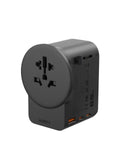 AUKEY GlobeMate 65W GaN Universal Travel Adapter with 2 USB-C + USB-A for 200+ Countries – PA-TA11A