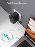 AUKEY GlobeMate 65W GaN Universal Travel Adapter with 2 USB-C + USB-A for 200+ Countries – PA-TA11A