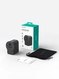 AUKEY GlobeMate 65W GaN Universal Travel Adapter with 2 USB-C + USB-A for 200+ Countries – PA-TA11A