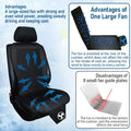 Spacer Car Cooling Seat Cushion-Fan  System Black