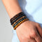 Men's Vintage PU Leather Bracelet Set (36pcs)
