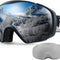 OutdoorMaster Ski Goggles with Cover Snowboard Snow Goggles OTG Anti-Fog -100% UV Protection-OM-18