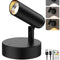 Spotlights Indoor, No-Glare Rechargeable Floor Can Light for Plants with Remote, Wireless Art Accent Spot Lights Uplight for Painting, Picture, Dartboard, Home, Corner Sofa Display