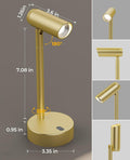 Picture Light for Wall, Battery Operated Art Light for Paintings CCT Dimmable Recharging Gallery Battery Wall Light with Remote Control for Living Room Gallery Dartboard Art Bathroom Gold
