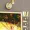 Zoomable Picture Light for Wall, Battery Operated Art Light for Paintings CCT Dimmable Spotlight for Wall Art Wall Light with Remote Control for Living Room Gallery Dartboard Bathroom Light Gold