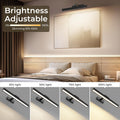 Picture Lights for Wall, Battery Operated Picture Light 16in Gallery Light for Paintings CCT Dimmable Recharging Battery Wall Light with Remote Control for Living Room Dartboard Art Black