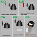 AIBOO Art Display Light, Picture Light Rechargeable Black, Color Changing & Dimmable with Remote LED Rotatable Wall Light for Pictures, Paintings, Portraits, Artworks