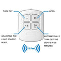 6 LED Light Set with Remote - Cool White for Cabinets & Displays
