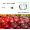 3 Pack Round Display 240V LED Puck Lights,6W Under Cupboard Counter Shelf Lights(Daylight White 6000K)