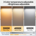 AIBOO Under Cabinet Lights, 4 Pack Rechargeable Motion Sensor Lights, 23.3 cm Magnetic LED Cupboard Lights, 3 Colour Temperatures, Dimmable USB-C Lights for Kitchen Wardrobe Stairs
