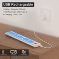 AIBOO Under Cabinet Lights, 4 Pack Rechargeable Motion Sensor Lights, 23.3 cm Magnetic LED Cupboard Lights, 3 Colour Temperatures, Dimmable USB-C Lights for Kitchen Wardrobe Stairs