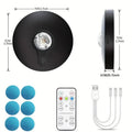 3 Lights LED Rechargeable Slim Cabinet Light, 2cm, Remote Control, Magnetic Mount