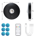 3 Lights LED Rechargeable Slim Cabinet Light, 2cm, Remote Control, Magnetic Mount