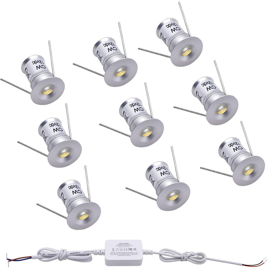 Mini LED Downlights for Ceiling 9 Pack,Cold White 6000K LED Recessed Ceiling Lights Spot Lights for Living Room Bedroom Kitchen Garden [Energy Class E]
