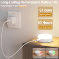 Puck Lights with Remote Control, 4-Pack Wireless Stick On Lights for Under Cabinet, Closet, Bedroom, Staircase & Bookshelf, 3000mAh Battery Operated Color Changing Lighting (RGB&CCT)
