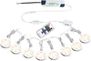 Linkable Under Cabinet LED Lighting 12V Dimmable Puck Lights Hardwired with Wireless RF Remote Control for Kitchen Mood Lighting(8 Lights, Warm White)