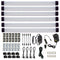 Dimmable LED Under Cabinet Lighting Under Counter LED Light Bar Linkable Kit with Rocker Switch Kitchen,Showcase,Shelf Lighting(6 Panel Kits Warmwhite)