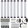 Dimmable Led Under Cabinet Lighting Bar Linkable Kits with Rocker Switch Under Counter Kitchen,Showcase,Shelf Lighting(8 Panel Kits Cold White)