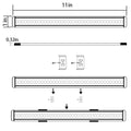 Dimmable Led Under Cabinet Lighting Bar Linkable Kits with Rocker Switch Under Counter Kitchen,Showcase,Shelf Lighting(6 Panel Kits Cold White)