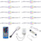 Under Counter LED Light Kit, RGBW Under Cabinet Lighting, 10 Packs Colored Cabinet Lights with Wireless 40-Key IR Dimmable Remote Control (10 Lights)