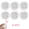 6 LED Light Set with Remote - Warm White for Cabinets & Displays