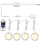 Linkable Under Cabinet LED Lighting 12V Dimmable Puck Lights Hardwired with Wireless RF Remote Control for Kitchen Mood Lighting(4 Lights, Warm White)