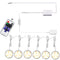 Linkable Under Cabinet LED Lighting 12V Dimmable Puck Lights Hardwired with Wireless RF Remote Control for Kitchen Mood Lighting(6 Lights, Warm White)