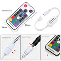 Mini Remote Controller for RGB Color LED Strip Lights, RF Dimmer for 12V DC LED Ribbon, LED Neon Sign, Wireless Remote Control for Dimmable 3528 5050 Under Cabinet Puck Lights(RGB)