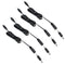 3.5X1.35 DC Connector for AIBOO Single White Kitchen Light Bar, 22AWG,Black Extension Cords,5ft.(3.5 X 1.35 mm Black Cords,4 Packs)