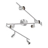 Kitchen Lights, 6-Light Ceiling Lighting Kits, Swivelling Ceiling Spotlight for Bedroom, Kitchen and Living Room(GU10 LED Bulbs not Included) (Brush Nickel)