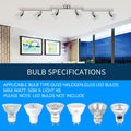 Kitchen Lights, 6-Light Ceiling Lighting Kits, Swivelling Ceiling Spotlight for Bedroom, Kitchen and Living Room(GU10 LED Bulbs not Included) (Brush Nickel)