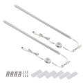 LED Motion Sensor Cabinet Light,2 Pack USB Powered Closet Night Light,20 inch Under Counter Lighting Kit with Automatic Shut Off Timer for Kitchen Pantry Wardrobe Cupboard (Natural White 4000K)