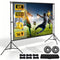 120 Inch Projector Screen with Stand & Carry Bag, 16:9 Foldable Movie Screen, 4K HD Compatible, Indoor & Outdoor Home Theatre