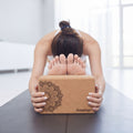 Natural Cork Yoga Blocks 2 Pcs – High-Density, Non-Slip Yoga Blocks for Balance, Strength & Flexibility Training
