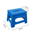 Plastic Folding Stool Portable Chair Outdoor Camping Blue